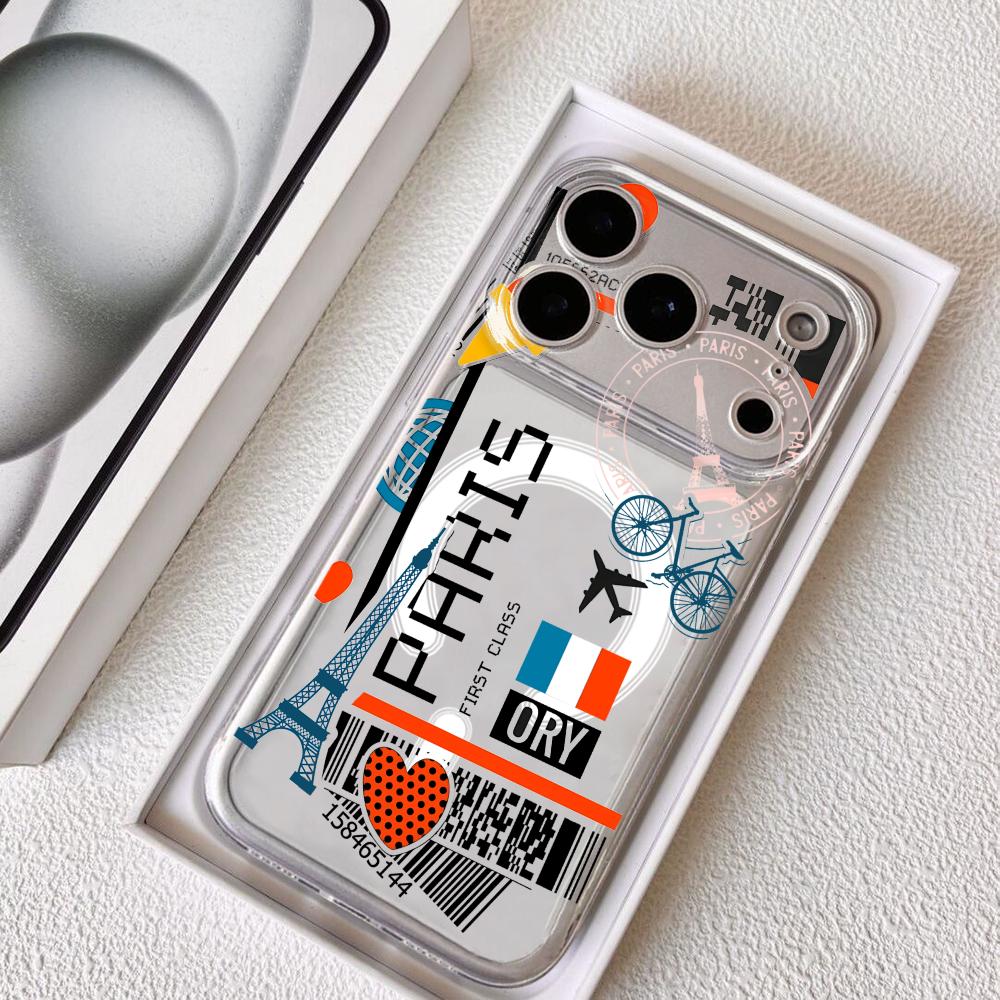Phone Cases Unique - Plane Travel Ticket france Phone Case