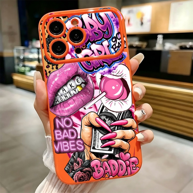 Hip Hop Pink Lips Baby Girl Gr - огляд і ціна Phone Cases Unique