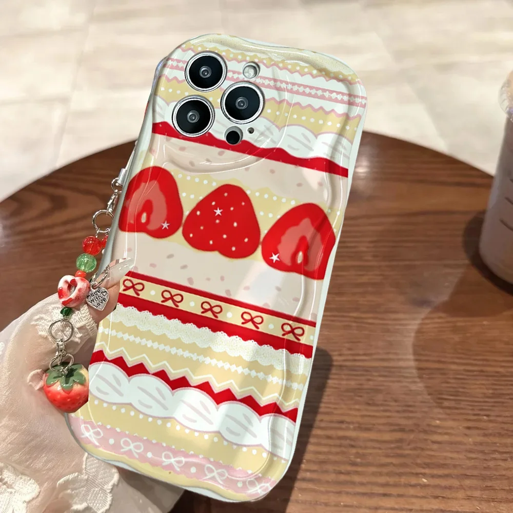 Cute Cake Lace Strawberry Frui - огляд і ціна Phone Cases Motorola Edge 2025