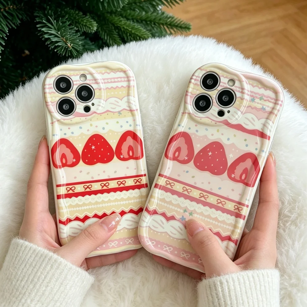 Cute Cake Lace Strawberry Frui - огляд і ціна Phone Cases Motorola Edge 2025
